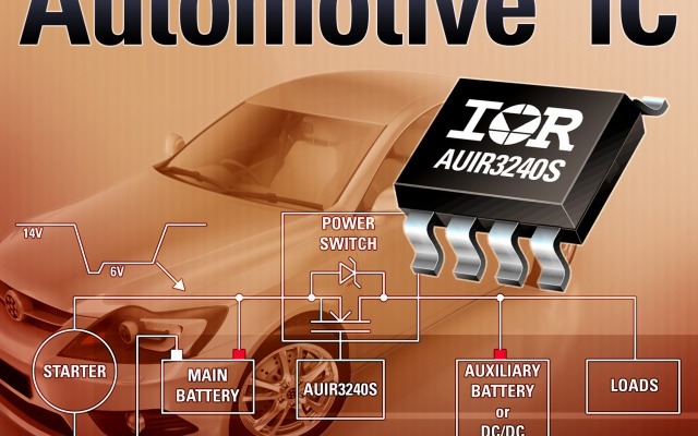 IRジャパン 車載用バッテリ電源スイッチIC AUIR3240S