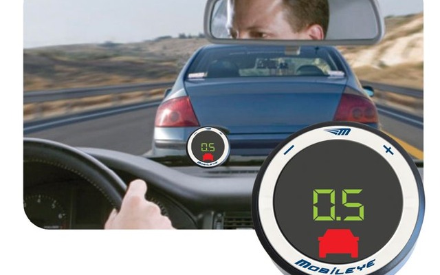 アイモバイルが発売する、Mobileye 衝突防止補助システム