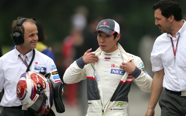 小林可夢偉（ザウバー。4月14日、F1中国GP予選）