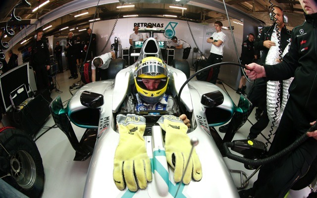 ロズベルグ（メルセデスAMG。4月14日、F1中国GP予選）