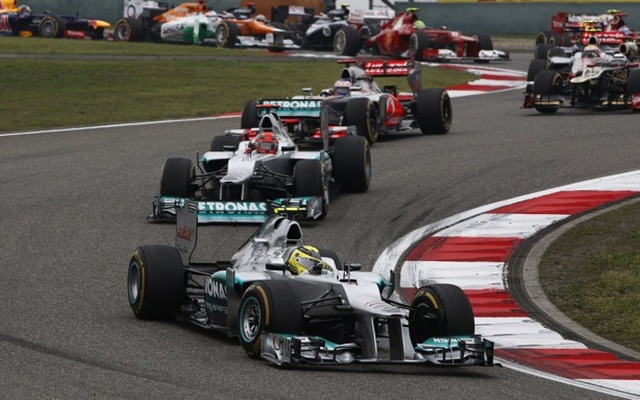 ロズベルグ（メルセデスAMG。4月15日、F1中国GP決勝）