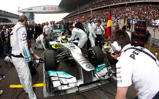 ロズベルグ（メルセデスAMG。4月15日、F1中国GP）