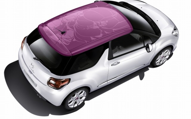 シトロエン DS3 ルーフステッカー（フラワー）