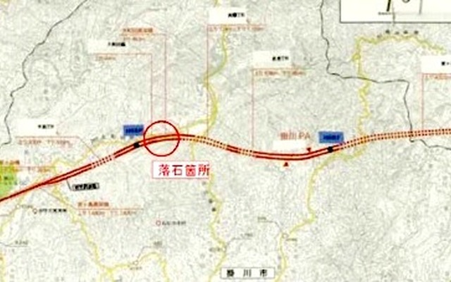 新東名落石対策箇所