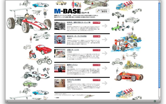 M-BASE。イラストは故・中村良夫