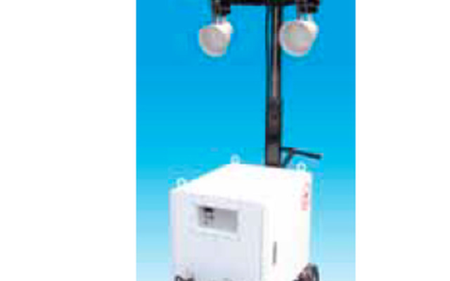 リチウムイオン電池を搭載したポータブルLED照明装置