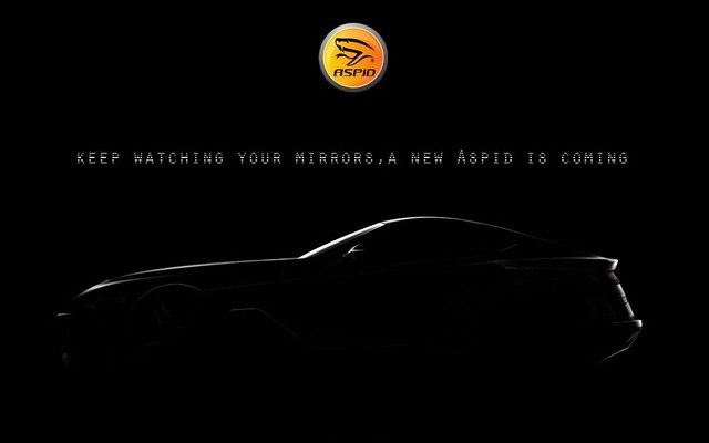 ASPID社から発売される新型スポーツカーの予告画像