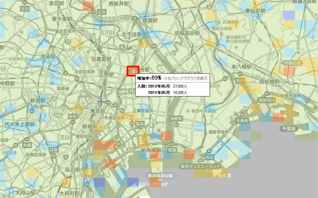いつもNAVIラボ にぎわい変遷マップ
