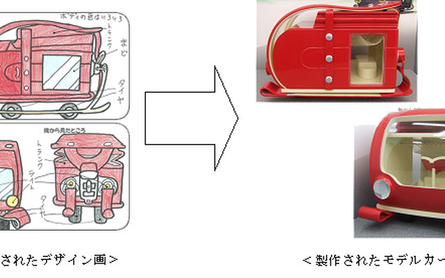 2011年度　夢のくるまコンテスト優秀賞を受賞した「ランドセルカー」 