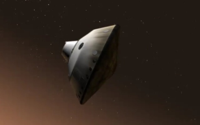 探査機キュリオシティ火星到着のイメージ動画キャプチャ
