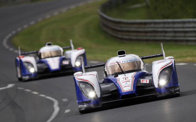 ルマン24時間耐久レースの公式テストを終えたトヨタTS030ハイブリッド