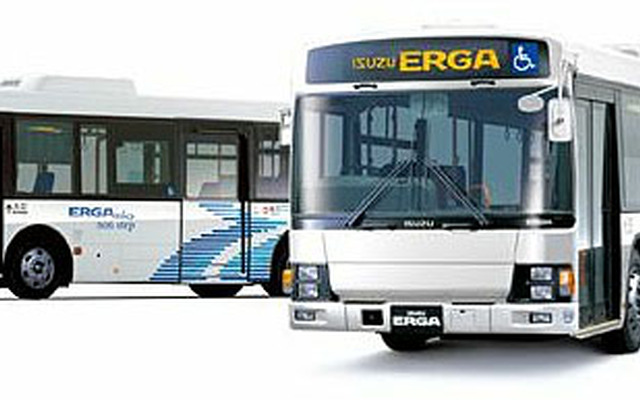 いすゞ 大型路線バス「エルガ」ノンステップと中型路線バス「エルガミオ」ノンステップ