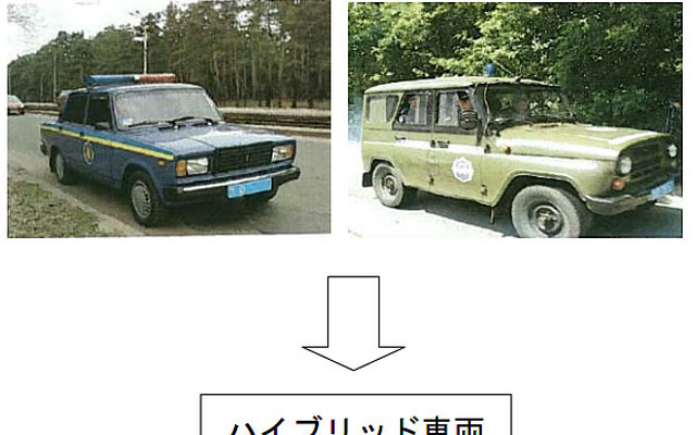 ウクライナの現行警察車両をHV車に入れ替える