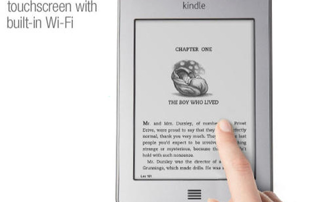 6インチグレースケールの「Kindle Touch」