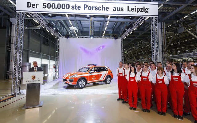 6月29日、累計生産50万台を達成したポルシェのドイツ・ライプツィヒ工場