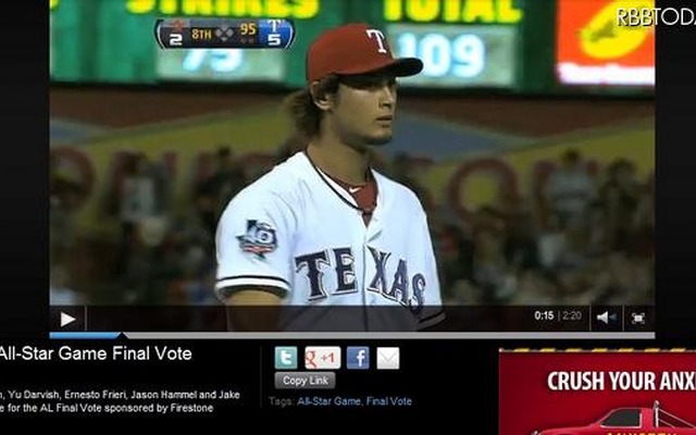 MLB.comの米球宴“最後の1人”候補紹介映像。ダルビッシュはトップで紹介されている