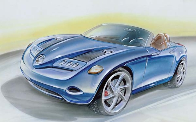 【デトロイトショー出品車 Vol. 1】メルセデスベンツAクラスベースの小型ロードスター『ビジョンSLA』