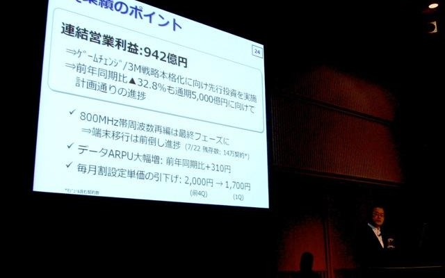 KDDI 第1四半期決算発表