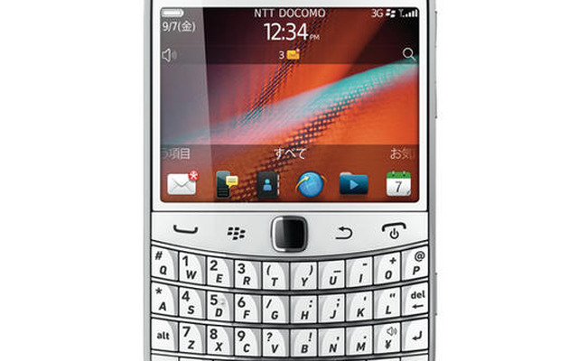 「BlackBerry Bold 9900」新色のPure White