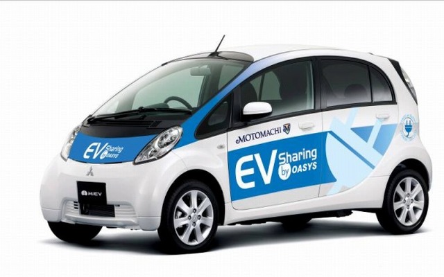 元町EVシェアリングに導入する三菱i-MiEV