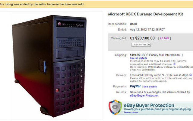 eBayに出品されていた「とある」中古PC、約2万ドルで落札される