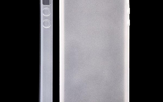 iPhone 5用シンプルシリコンケース（クリア）