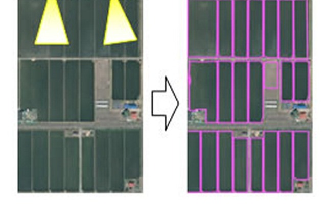 富士通、衛星画像と航空写真から水田を認識