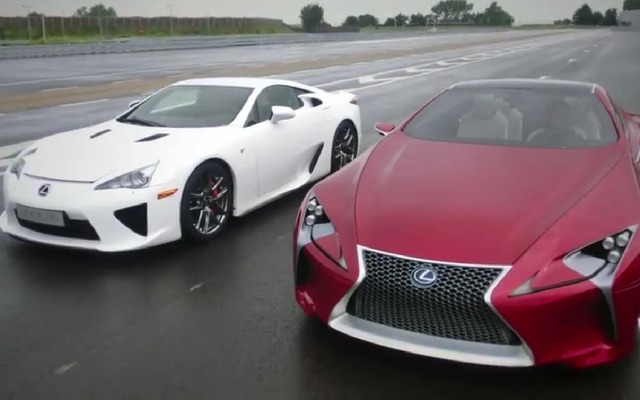 レクサスLFAとハイブリッドスポーツクーペコンセプトカーのLF-LC