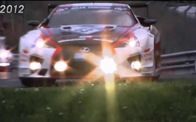 2008-2012年の5年間連続で、ニュルブルクリンク24時間耐久レースに参戦しているレクサスLFA