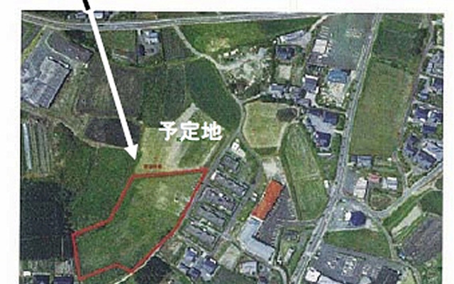 鹿屋ソーラーウェイの建設予定地