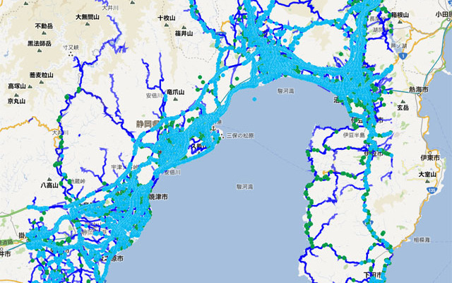 乗用車・トラックの通行実績情報