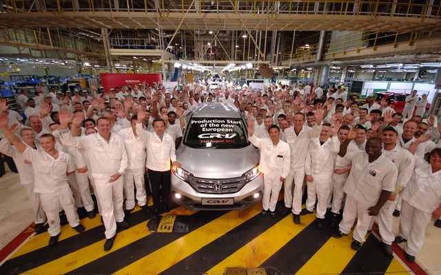9月6日、ホンダの英国スウィンドン工場で生産が開始された新型『CR-V』の欧州仕様