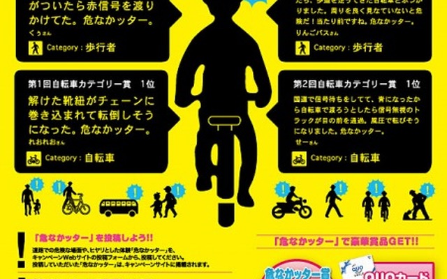 第3回「ヒヤリ体験」投稿キャンペーン!!『危なかッター』（ポスター）