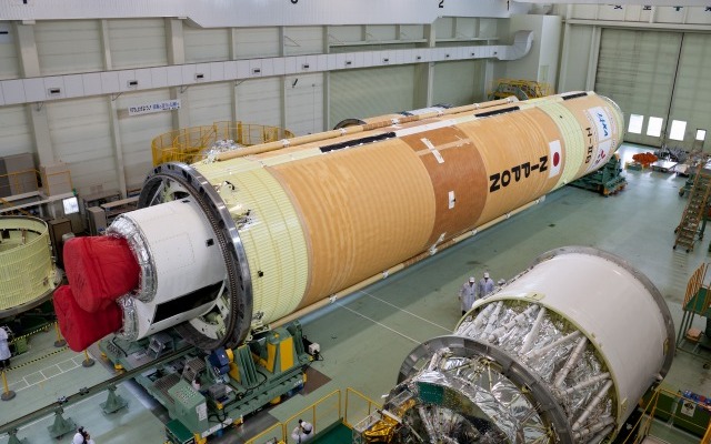 H-II Bロケット3号機コア機体の公開