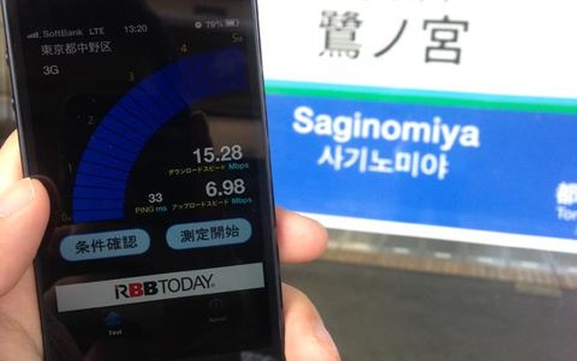 鷺宮での計測の様子