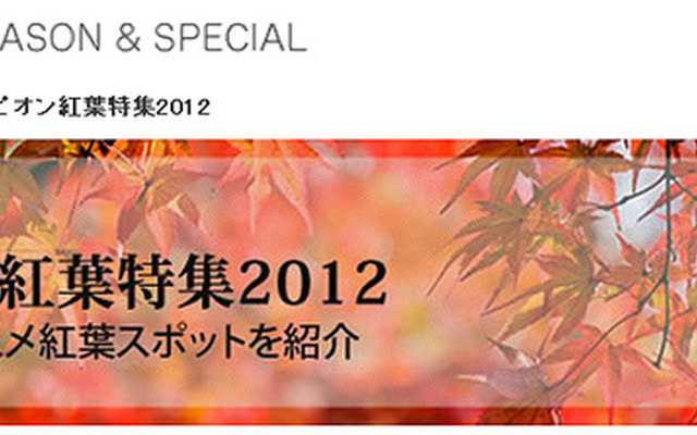 マピオン、紅葉特集