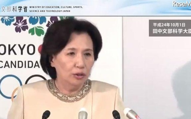 田中眞紀子文部科学大臣　10月1日の会見