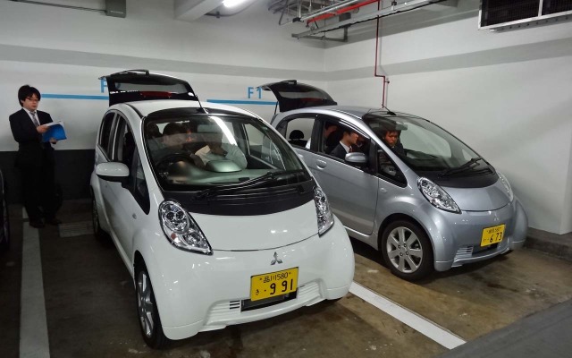東京・浜松町にある世界貿易センターの地下駐車場で「長崎みらいナビin五島」の体験会を実施