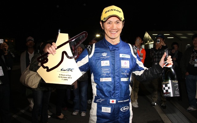 LMP2クラスで優勝した中野信治