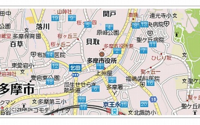 マピオン・公園データ