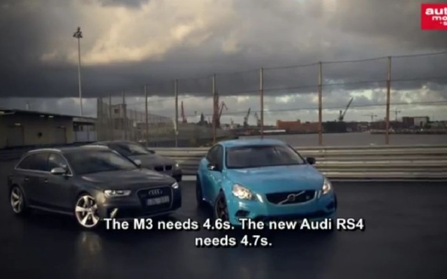 アウディRS4、BMW M3、ボルボS60ポールスターの3台を比較した独『auto motor and sport』