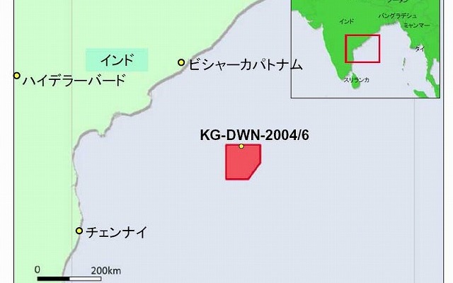 KG-DWN-2004/6鉱区ロケーション