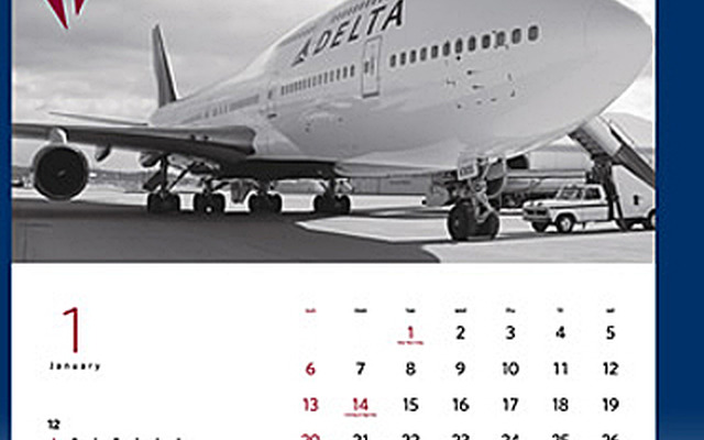 2013年版デルタ航空カレンダー