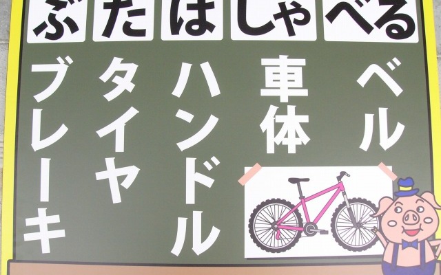 辰巳小学校で行われた東京湾岸警察署主催の自転車安全教室