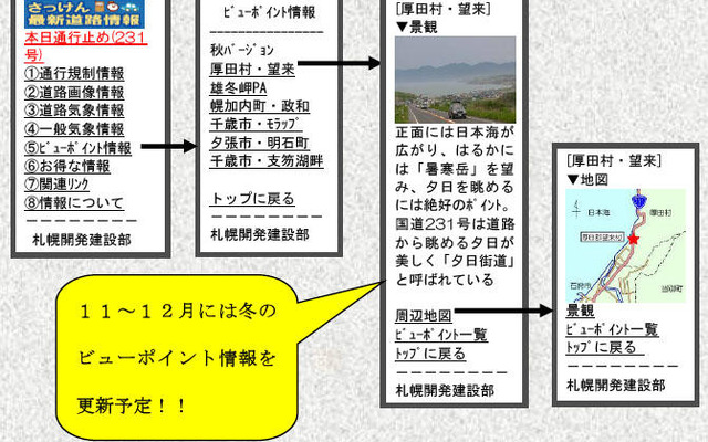 札幌のドライバーは、ドライブ前に携帯サイトを見るべし