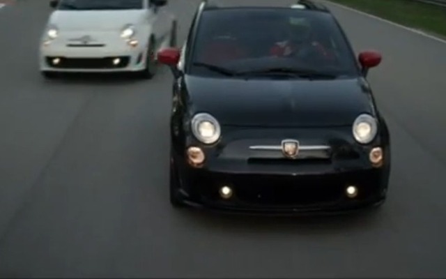 フィアット500アバルト カブリオレ（海外名：アバルト500C）の予告映像（動画キャプチャ）