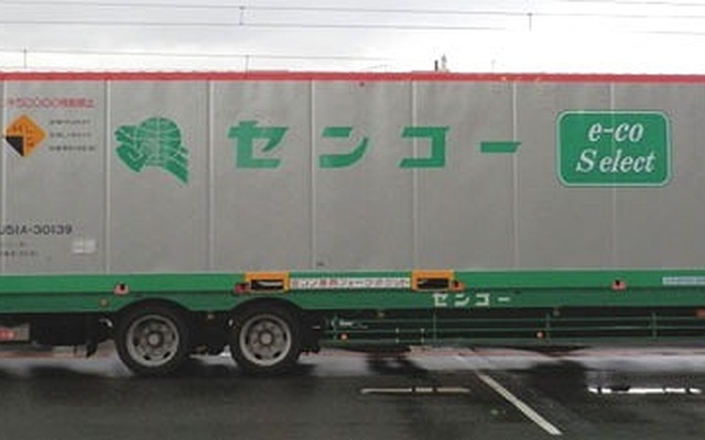 センコー・オートフロア機能付き鉄道コンテナ