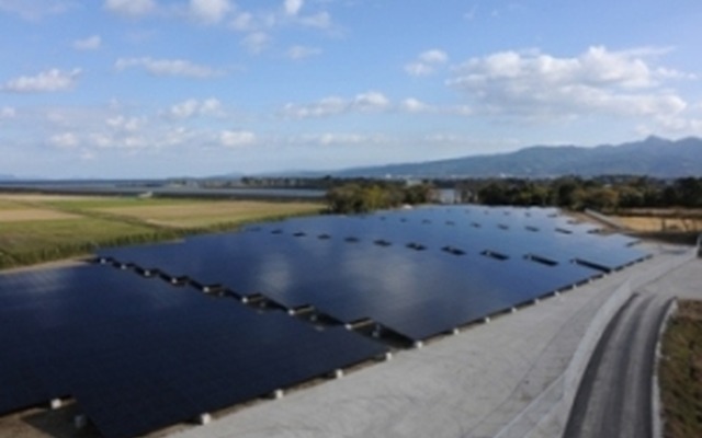 ソーラーフロンティアがCIS薄膜太陽電池モジュールを供給した下水流発電所が稼働開始