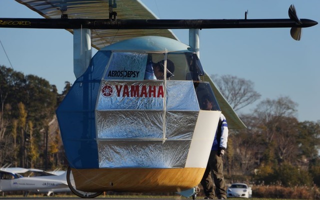 目標飛行距離120km、人力飛行機の世界記録に挑戦…ヤマハ有志チーム