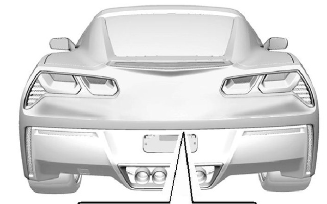 新型コルベットのリアのリークデザイン
